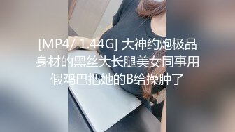 [MP4/ 1.44G] 大神约炮极品身材的黑丝大长腿美女同事用假鸡巴把她的B给操肿了